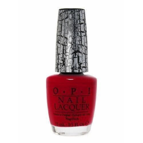 OPI Red Shatter Crackle Effect Nail Polish Top Coat. OPI Item Product Code NLE55
