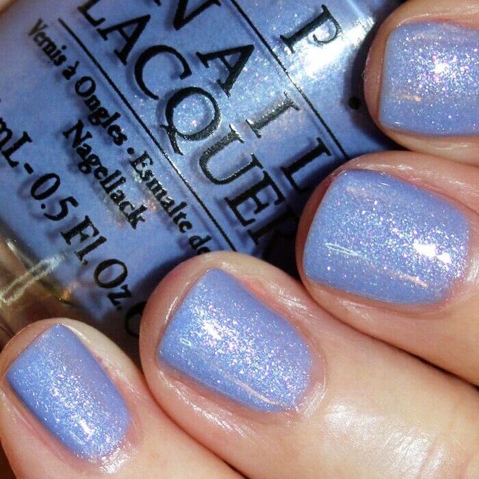 OPI Show Us Your Tips! Blue Shimmer Nail Polish from the OPI New Orleans Collection. OPI Item Product Code NLN62