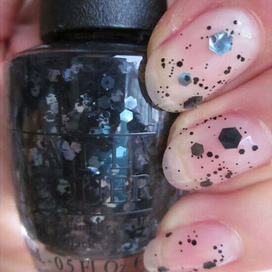 OPI So Elegant Hex Glitter Nail Polish Top Coat from the OPI x Gwen Stefani Holiday Collection 2014. OPI Item Product Code HRF18