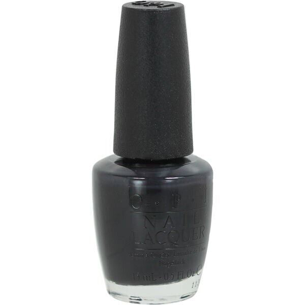 OPI Suzi Skis In The Pyrenees Dark Blue Grey Nail Polish from the OPI Espana/Spain Collection. OPI Item Product Code NLE47