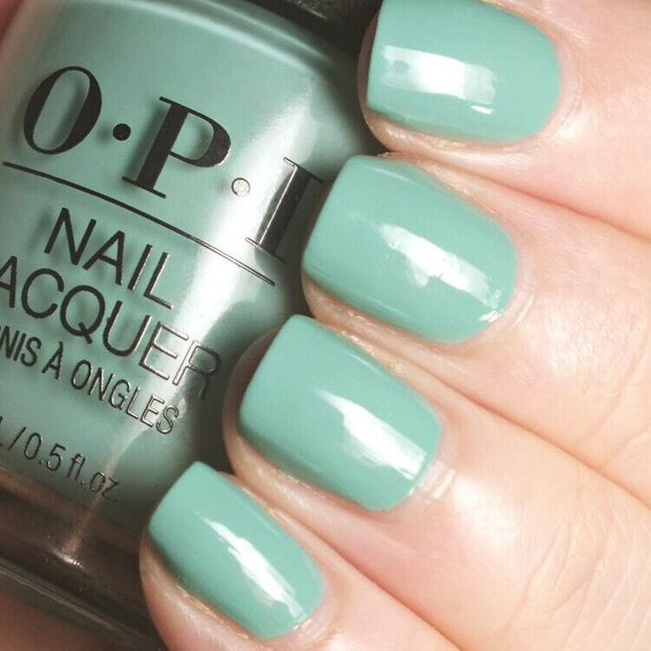 OPI Verde Nice To Meet You Green Creme Nail Polish from the OPI Mexico City Collection. OPI Item Product Code NLM84