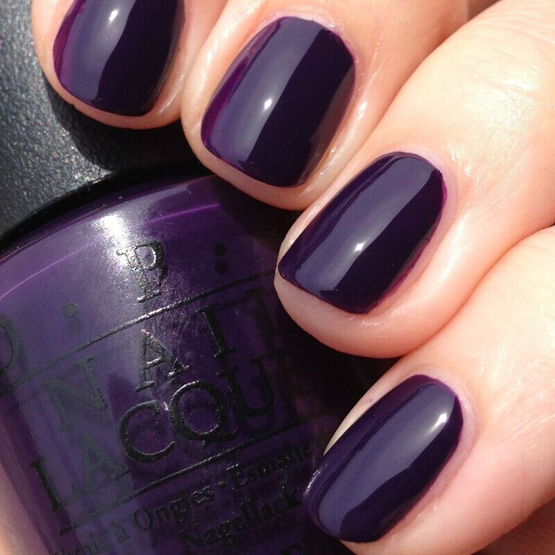 OPI Viking In A Vinter Vonderland Dark Purple Creme Nail Polish from the OPI Nordic Collection. OPI Item Product Code NLN49