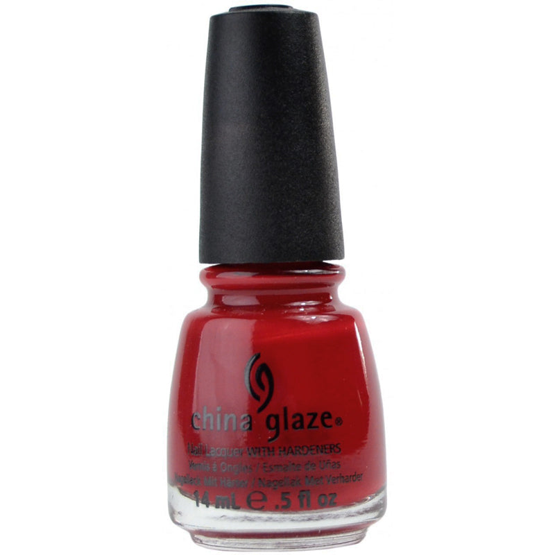 China Glaze Nail Lacquer in High Roller Red Creme Nail Polish