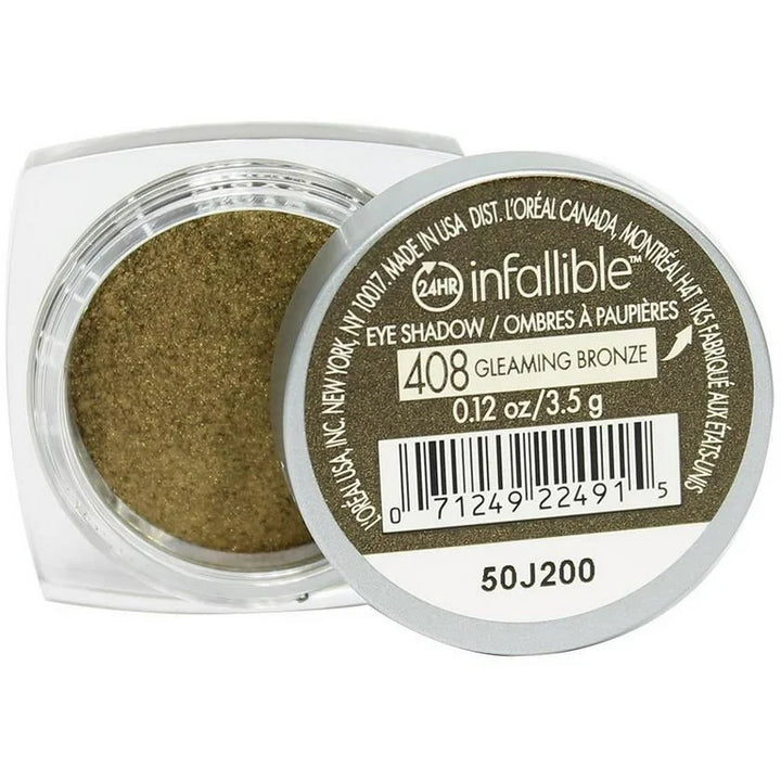 L'Oreal Infallible Eye Shadow in Gleaming Bronze #408 Eyeshadow 3.5g