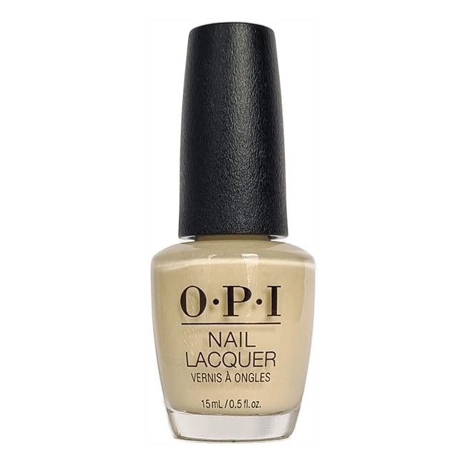 OPI Blinded by the Ring Light Pastel Pale Yellow Creme Nail Polish from the Me, Myself and OPI Collection from 2023. OPI Item Product Code NLS003