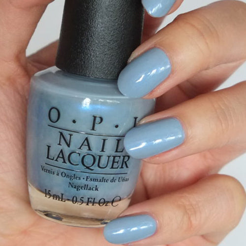 OPI Check Out The Old Geysirs Blue Shimmer Nail Polish from the OPI Iceland Collection