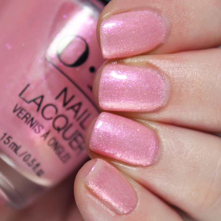 OPI Ga-Linda Light Pink Shimmer Nail Polish from the OPI x Wicked Collection 2024