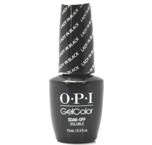 OPI GelColor Soak-Off Gel Nail Lacquer in Lady In Black