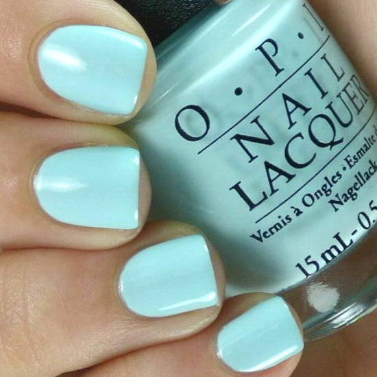 OPI Gelato On My Mind Blue Creme Nail Polish from the OPI Venice Collection. OPI Item Product Code NLV3