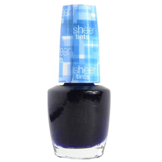 OPI I Can Teal You Like Me Blue Sheer Tints Top Coat Nail Polish