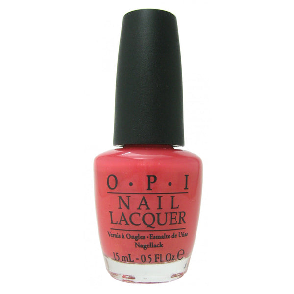 OPI I Eat Mainely Lobster Coral Pink-Orange Iridescent Micro Shimmer Nail Polish. OPI Item Product Code NLT30