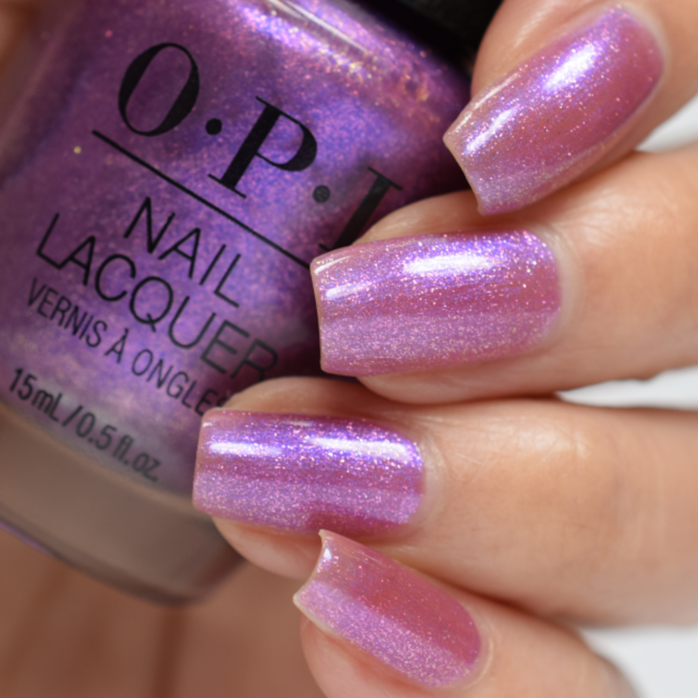 OPI I Sold My Crypto Violet Purple Shimmer Nail Polish from the Me, Myself & OPI Collection. OPI Item Product Code NLS012