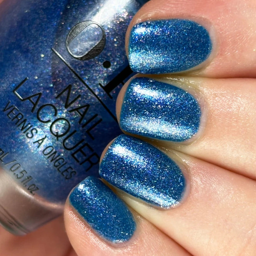 OPI I'm The Wonderfullest Blue Shimmer Nail Polish from the OPI x Wicked Collaboration