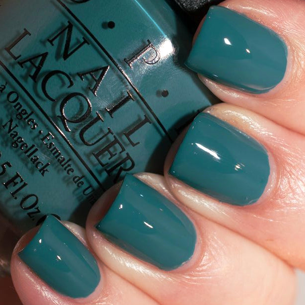 OPI Is That a Spear In Your Pocket? Teal Green Creme Nail Polish from the OPI Fiji Collection