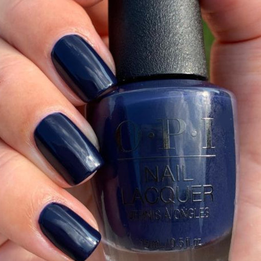 OPI Isn't It Grand Avenue Dark Navy Blue Creme Nail Polish from the OPI Downtown LA Collection. OPI Item Product Code NLLA07