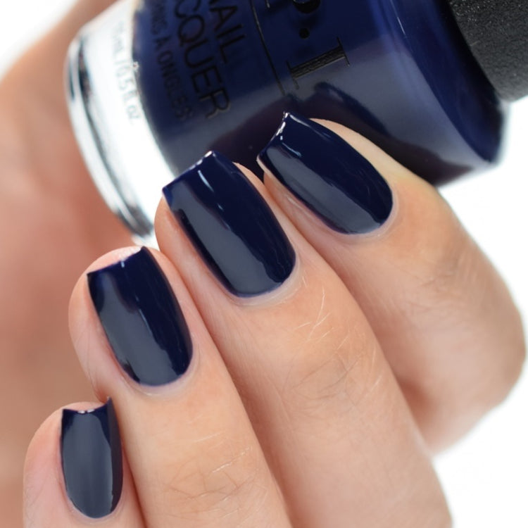 OPI Isn't It Grand Avenue Dark Navy Blue Creme Nail Polish from the OPI Downtown LA Collection. OPI Item Product Code NLLA07