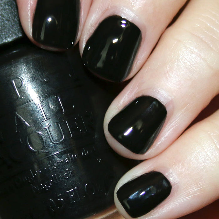 OPI Lady in Black. This is the EU version of OPI Black Onyx, OPI Nail Polish with a a Creme Finish. OPI Item Product Code NLT02-EU