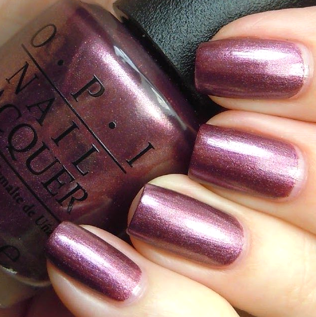OPI Meet Me On The Star Ferry Violet Purple Shimmer Nail Polish from the OPI Hong Kong Collection. OPI Item Product Code NLH49