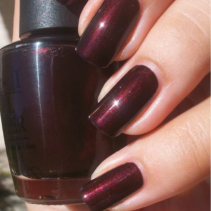 OPI Midnight in Moscow Vampy Dark Red Shimmer Nail Polish. OPI Item Product Code NLR59