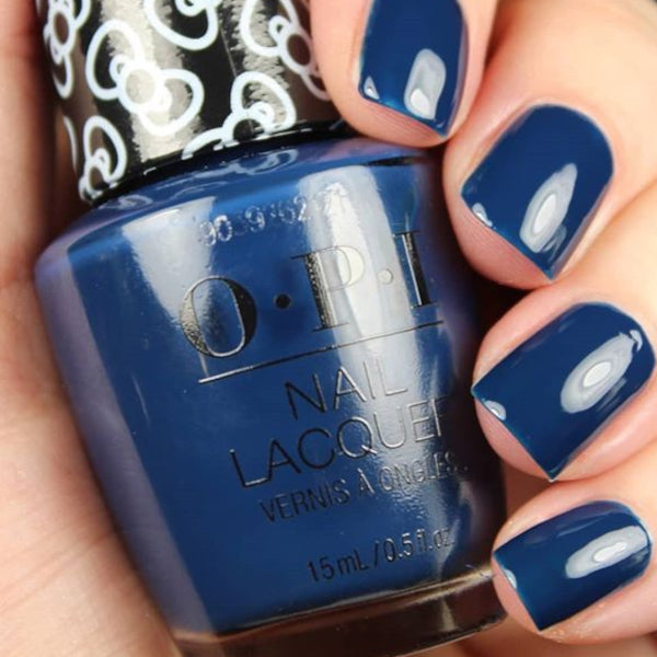 OPI My Favorite Gal Pal Blue Creme Nail Polish from the OPI x Hello Kitty Holiday Collection 2019