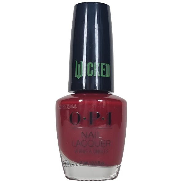 OPI Nessa-ist Rose Red Creme Nail Polish from the OPI x Wicked Holiday Collection