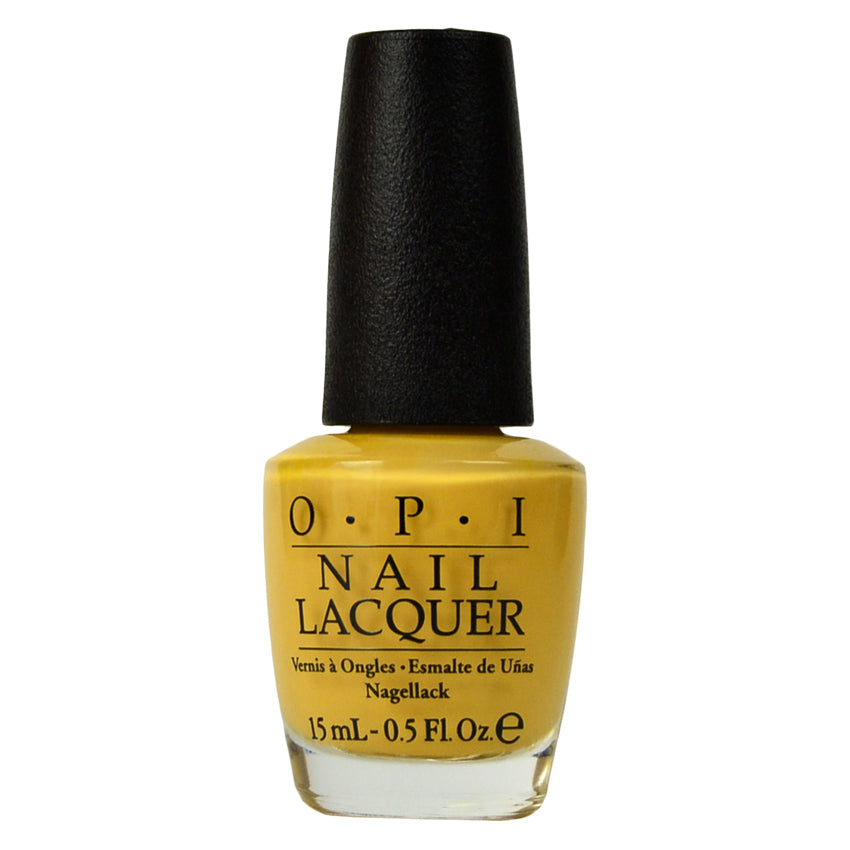 OPI Never a Dulles Moment Yellow Creme Nail Polish from the OPI Washington DC Collection from 2016. OPI Item Product Code NLW56