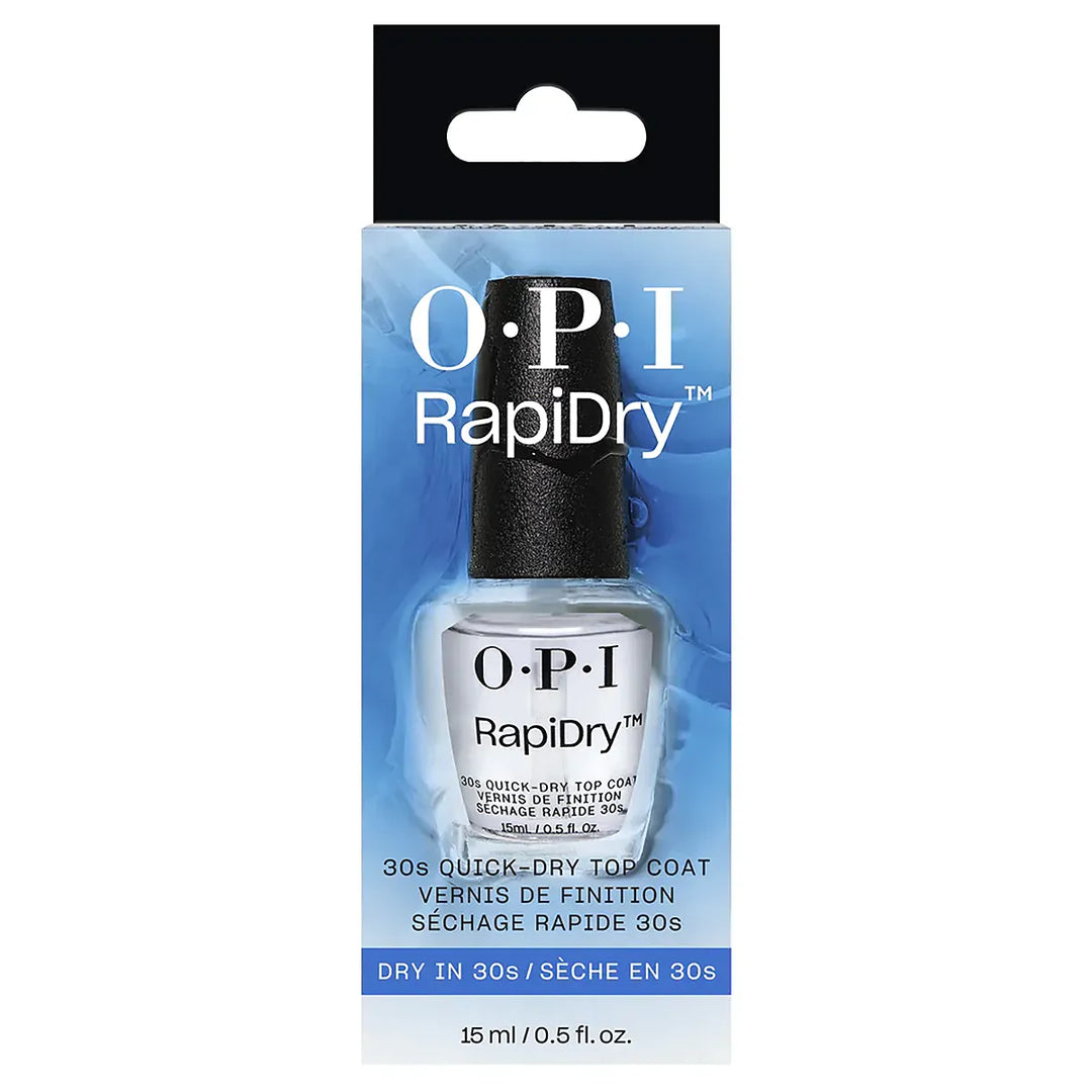 OPI RapiDry 30s Quick-Dry Top Coat 15ml Boxed Bottle