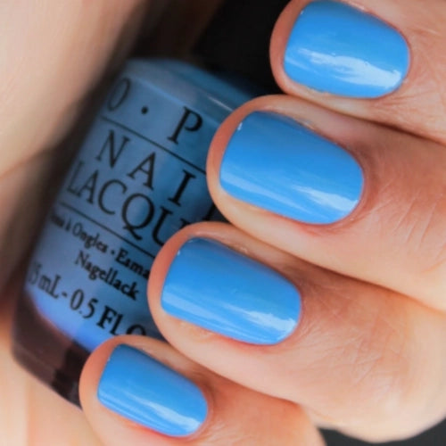 OPI Rich Girls & Po-Boys Blue Creme Nail Polish from the OPI New Orleans Collection 2016. OPI Item Product Code NLN61