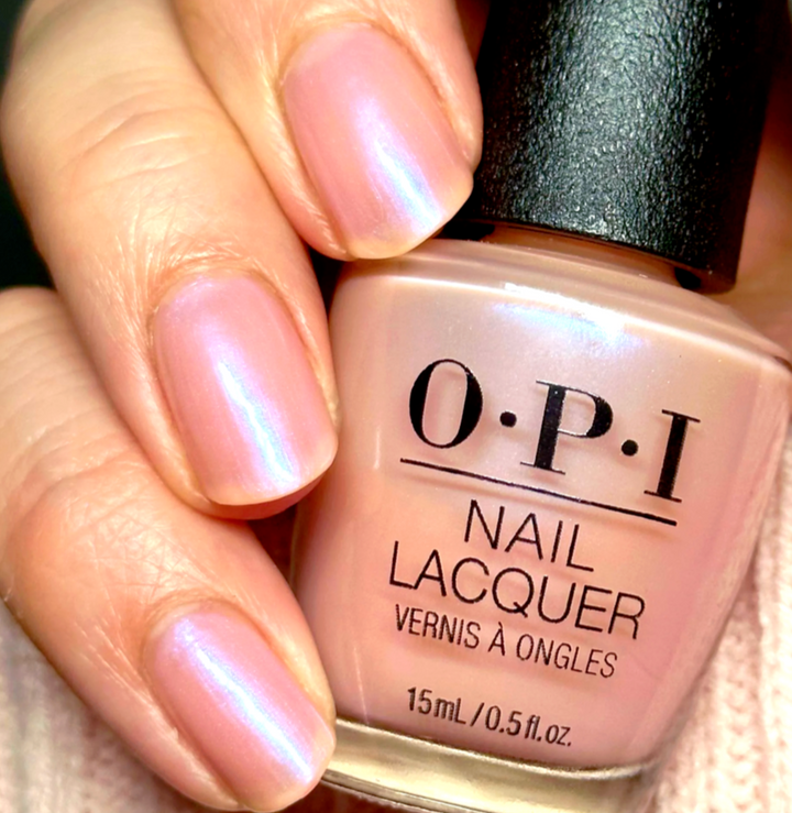 OPI Rosy Future Pink Iridescent Sheer Nail Polish from the OPI Classics range. OPI Item Product Code NLS79