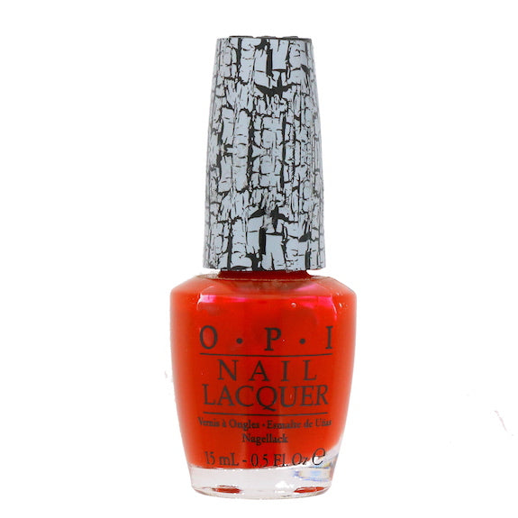 OPI Red Shatter Crackle Effect Nail Polish Top Coat. OPI Item Product Code NLE55