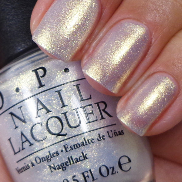 OPI Ski Slope Sweetie White Sheer Shimmer Nail Polish from the OPI Mariah Carey Holiday Collection. OPI Item Product Code HLE15