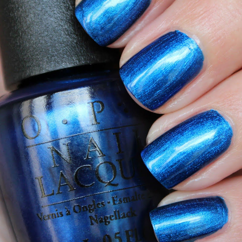 OPI St. Mark's The Spot Blue Shimmer Nail Polish from the OPI Venice Collection