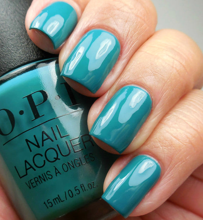 OPI Teal Me More Teal Me More Green Creme Nail Polish from the OPI Grease Collection