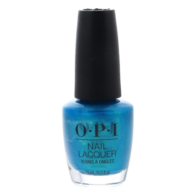 OPI Teal The Cows Come Home Blue Shimmer Nail Polish. OPI Item Product Code NLB54