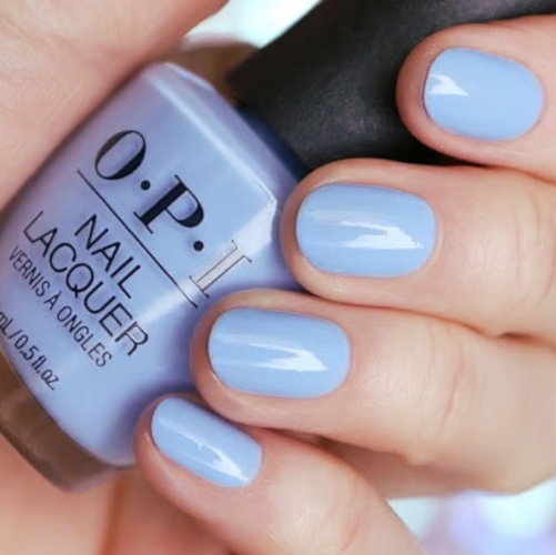 OPI *Verified* Light Blue Periwinkle Creme Nail Polish from the OPI Your Way 2024 Collection. OPI Item Product Code NLS019 (aka Verified)