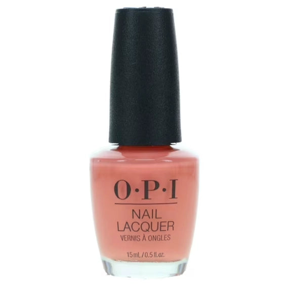 OPI You've Got Nata On Me Pink Peach Coral Nail Polish with a Creme Finish from the OPI Lisbon Collection. OPI Item Product Code NLL17