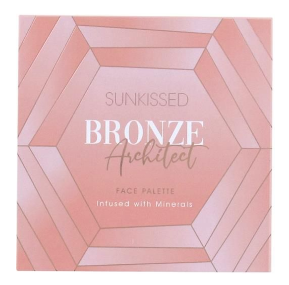 Sunkissed Bronze Architect Face Palette with Bronzer, Highlighter, Contour & Blush