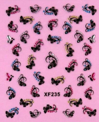 XF235 Butterfly Nail Stickers at Discount Cosmetics Australia