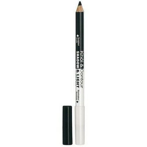 Bourjois Noir & Neige #11 Khol & Contour Shadow & Light Dual Ended Eyeliner with Black White Liner for Eyes