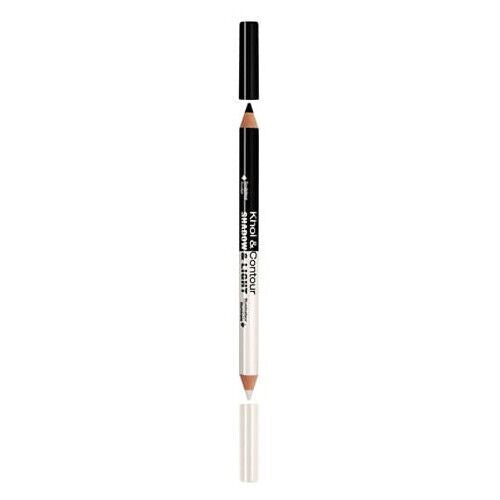 Bourjois Noir & Neige #11 Khol & Contour Shadow & Light Dual Ended Eyeliner with Black White Liner for Eyes