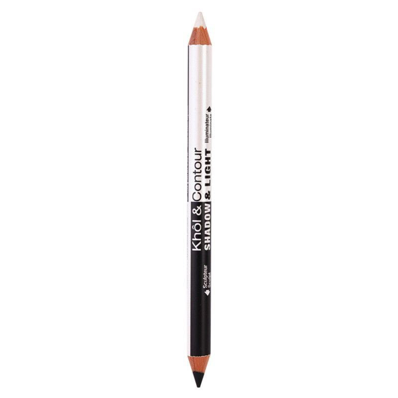 Bourjois Noir & Neige #11 Khol & Contour Shadow & Light Dual Ended Eyeliner with Black White Liner for Eyes