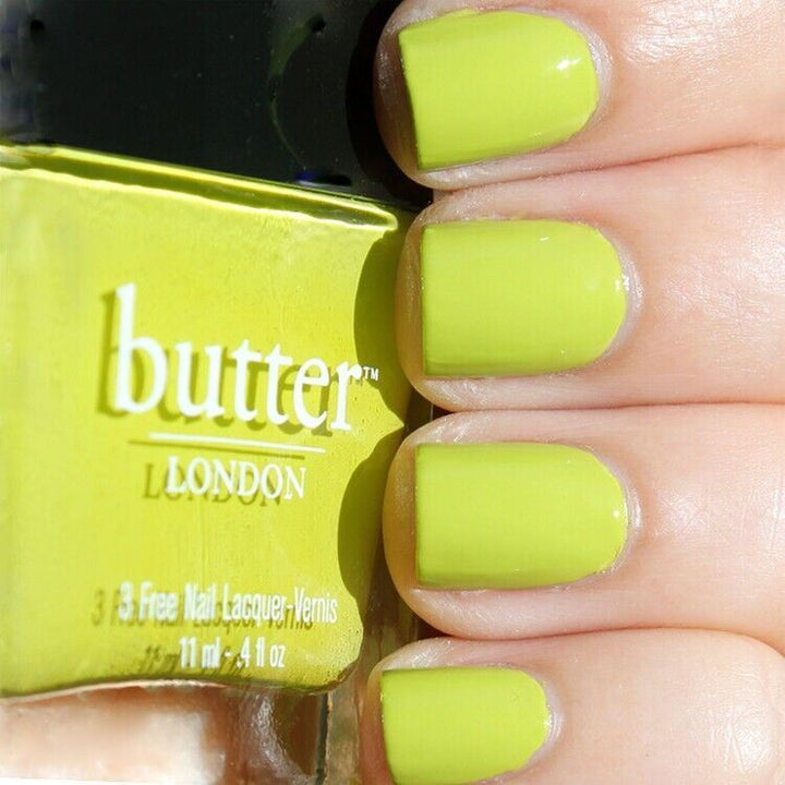 Butter London Wellies #3282 Citrus Yellow Creme Nail Lacquer Polish Image 11ml