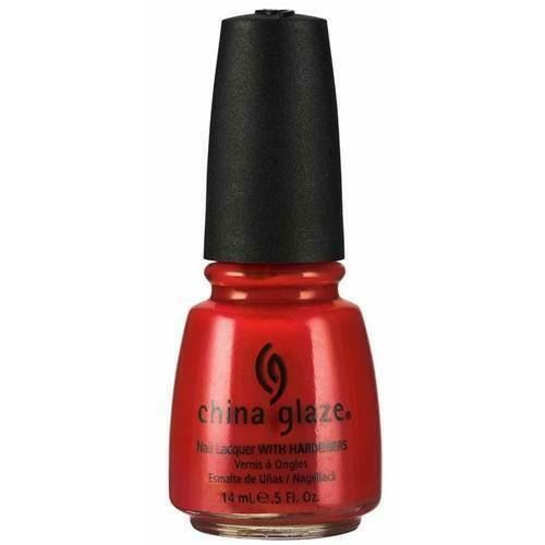 China Glaze Aztec Orange #024 Red Coral Creme Nail Lacquer Polish