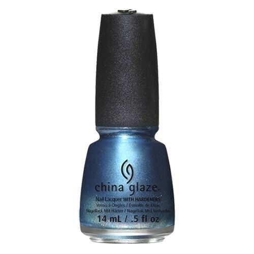 China Glaze December To Remember #1351 Blue Shimmer Nail Lacquer Polish