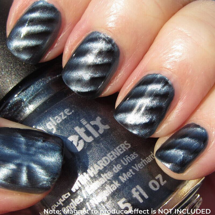 China Glaze Pull Me Close #1105 Magnetix Blue Magnetic Nail Lacquer Polish.