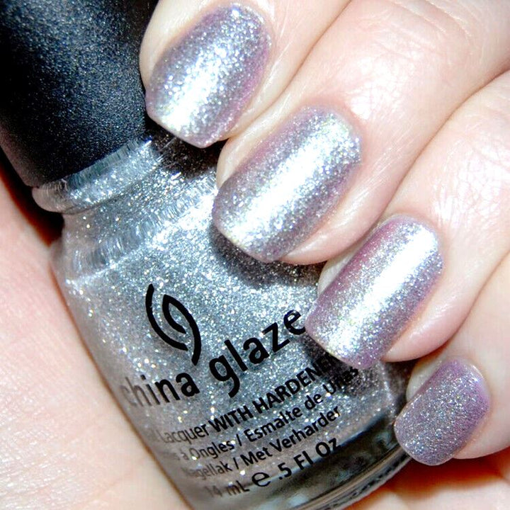 China Glaze Silver Lining #80426 Glitter Top Coat Nail Polish