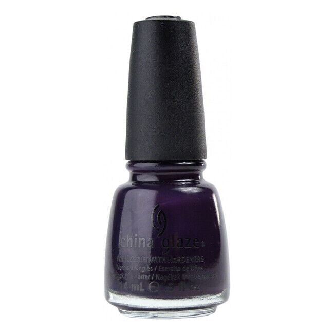 China Glaze VIII #708 Dark Plum Creme Nail Lacquer Polish
