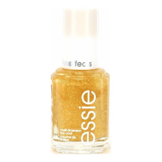 Essie As Gold As It Gets Gold Flake Flakie Top Coat Nail Polish