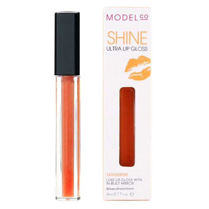 ModelCo Shine Ultra Lip Gloss Tangerine Luxe Lipgloss with Mirror 4ml