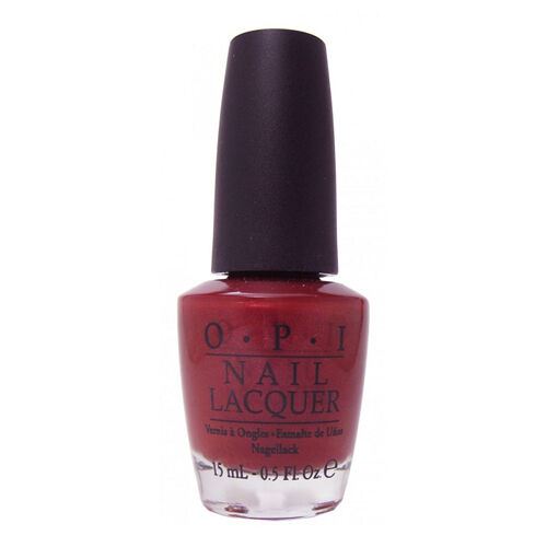 OPI Color To Diner For Red Shimmer Nail Polish from the OPI Touring America Collection. OPI Product Code NLT25